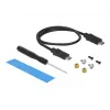 SSD korpusas DeLOCK išorinis USB Type-C Combo korpusas M.2 NVMe PCIe arba SATA SSD