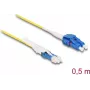 Optical Fiber kabelis DeLOCK CS male to LC Duplex OS2 1 m