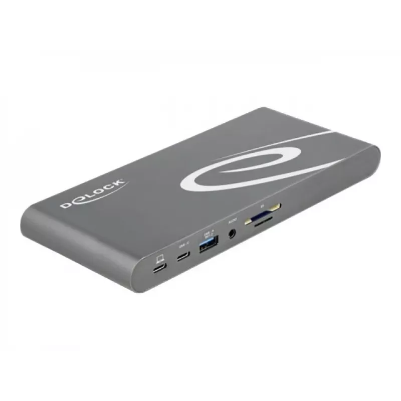 Dokingo stotis DeLOCK USB Type-C DP 1.4 Trigubas 4K Ekranas