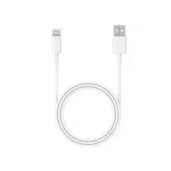 kabelis USB 2.0 iPhone AM-lightning 1m Balta