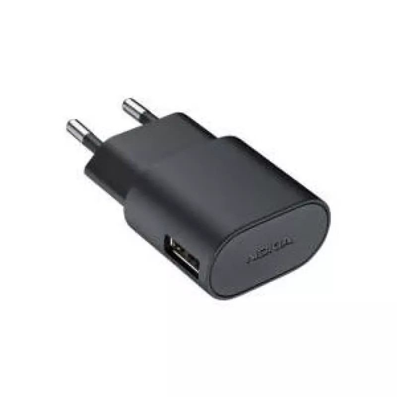 Nokia AC-60E maitinimo adapteris, microUSB, juodas (AC-60E Juoda)