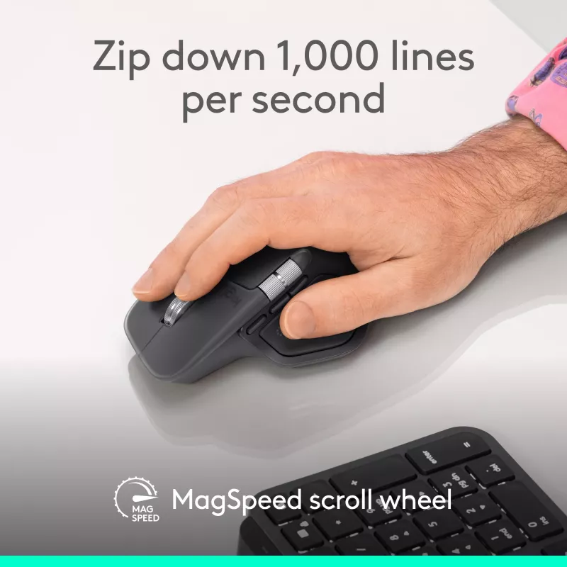 Logitech Logitech MX Master 4 for Business pelė - belaidė + Bluetooth, 8000 DPI, grafito | Logitech