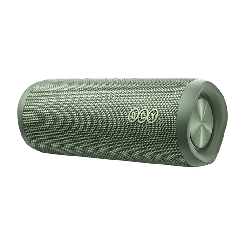 Belaidis garsiakalbis QCY SP7 žalias Bluetooth 5.0 nešiojamas, įkraunama baterija, kompaktiškas dizainas