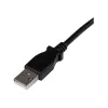 StarTech.com 3 m USB 2.0 A į stačiu kampu B laidas - vyriškas/vyriškas, 3 m, USB A, USB B, USB 2.0, juodas