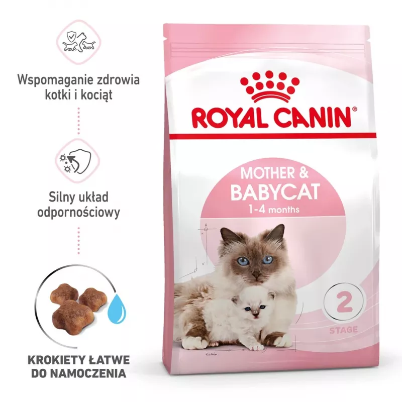 Sausas kačių maistas Royal Canin Mother & Babycat 2 kg — vištiena, nėščioms, žindančioms katėms ir kačiukams (jaunikliams)