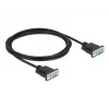 Nuoseklusis kabelis DeLOCK 86605 juodas 2 m RS-232 Sub-D9