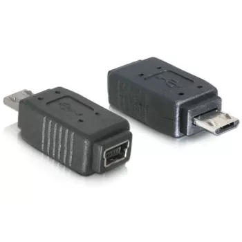 Adapter USB micro-B kištukas to mini USB 5-pin DeLOCK 65063