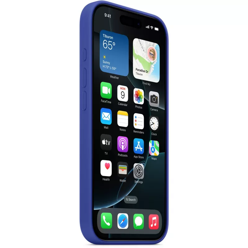 Silikoninis dėklas Apple iPhone 16 Pro MagSafe Ultramarine