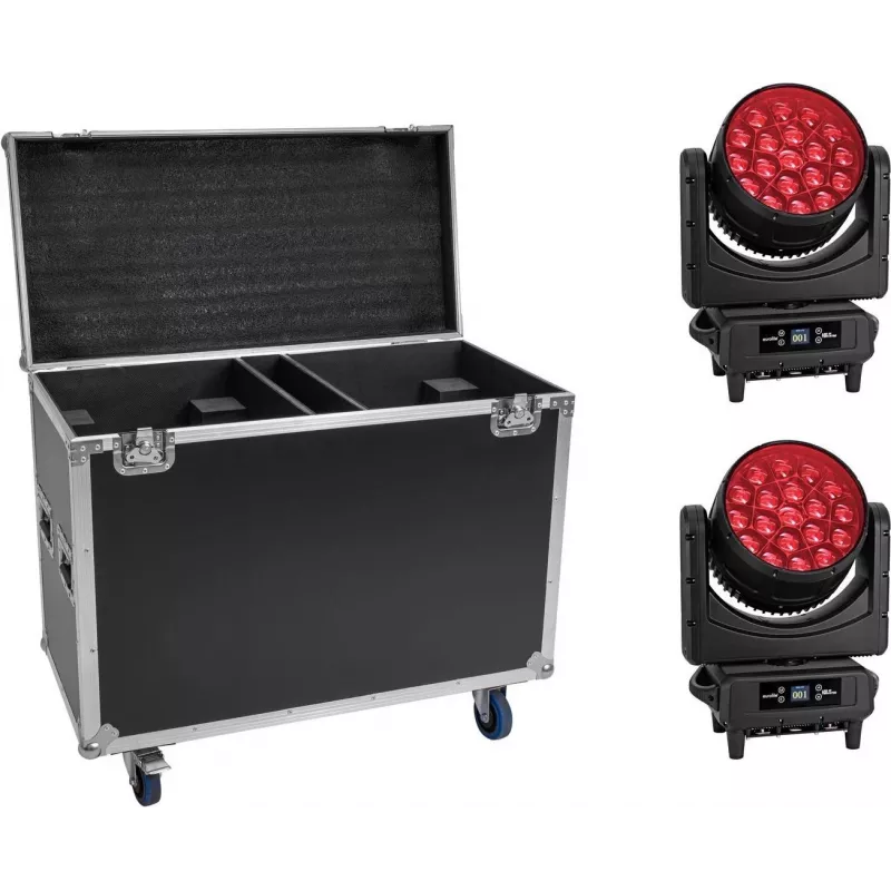 LED rinkinys EUROLITE TMH-H760 2x IP sertifikuotas su ratuku dėklu