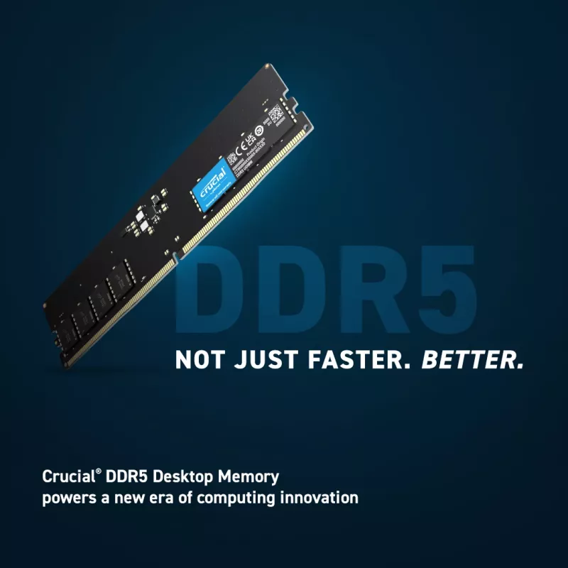 Crucial DDR5 atminties modulis 16GB 5600MHz