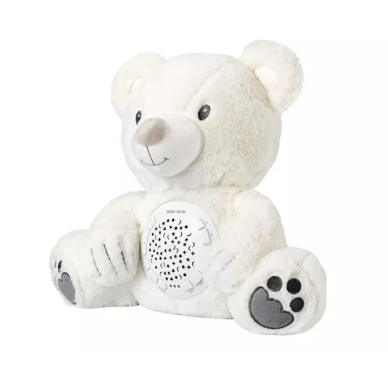 Pliušinis projektorius-žaislas Milly Mally Bear 5656 su švelnia šviesa darželiui