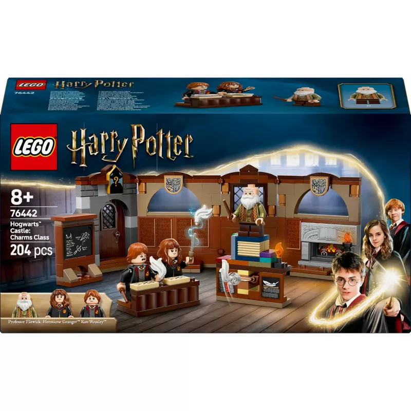 Statybinis rinkinys LEGO Harry Potter Hogwarts pilies kerų klasė 76442 — 204 dalys, 3 minifigūrėlės, amžius 8+