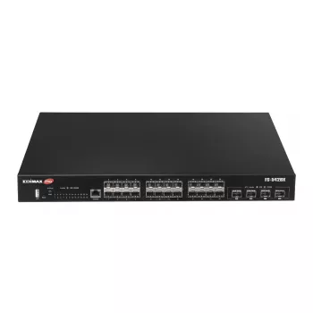 Tinklo komutatorius EDIMAX FS-5428X — 24 Gigabit SFP prievadai, 4 × 10GbE SFP+ prievadai