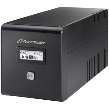 PowerWalker VI 1000 LCD 1 kVA 600 W 4 kintamosios srovės lizdai