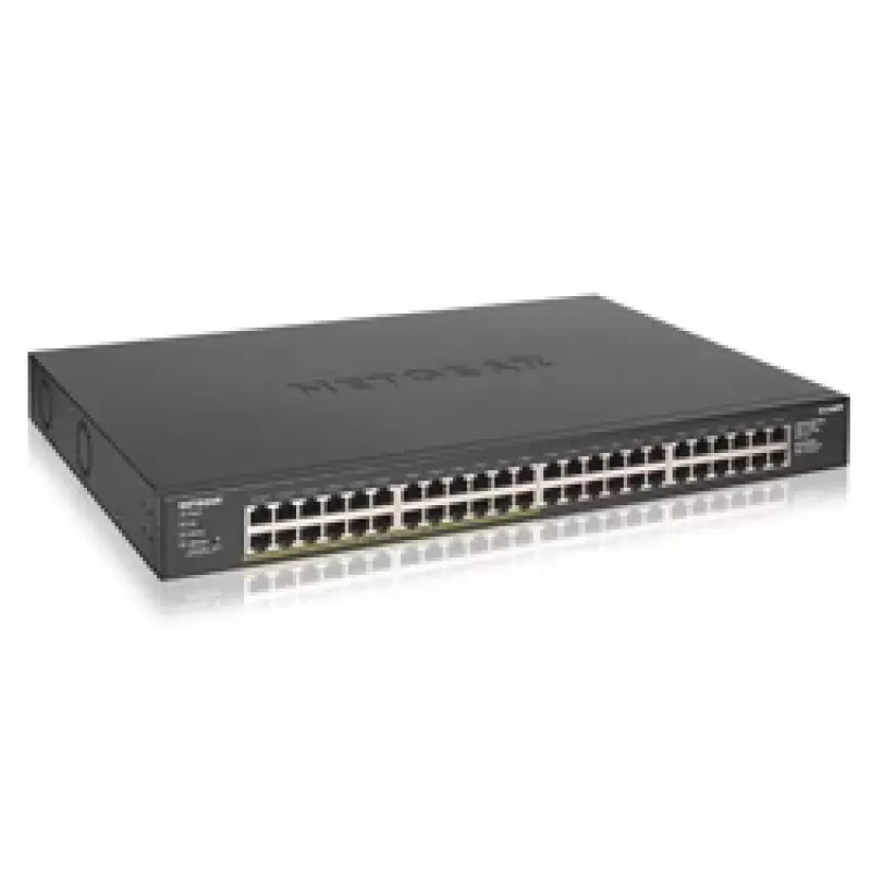 NETGEAR GS348PP Nevaldomas Gigabit Ethernet (10/100/1000) Power over Ethernet (PoE) Juodas