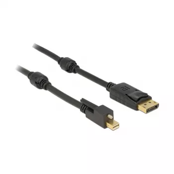 DisplayPort kabelis DeLOCK 83722 Mini DisplayPort 2m Juoda