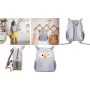 Eberhard Faber Mini Kids Owl darželio kuprinė - violetinė/smėlio