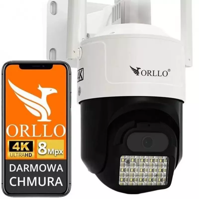 IP kamera ORLLO Z17 Ultra 4K pasukama GSM SIM