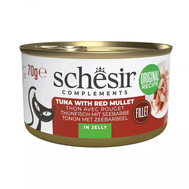 SCHESIR Complements Tunas su raudonuoju kefaliu želė - drėgnas kačių ėdalas - 70 g