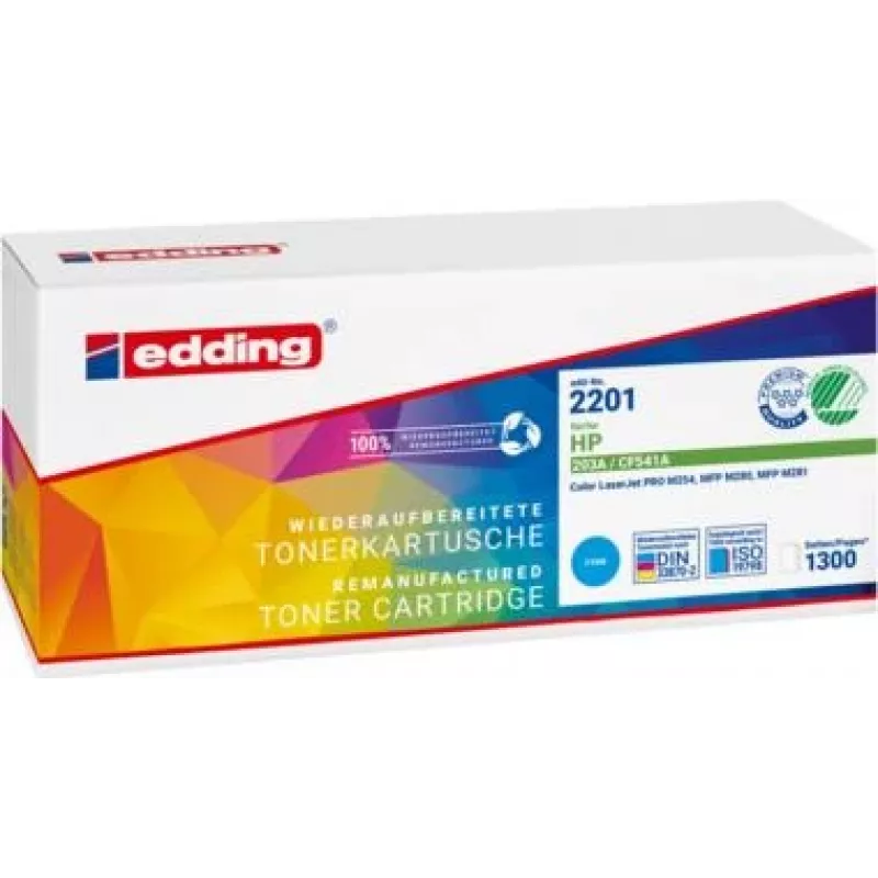 edd-2201 žydros spalvos toneris, pakeičiantis 203A CF541A – suderinamas – dažų kasetė