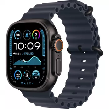 Apple 49 mm Navy Ocean Band prailginimas juodos titano spalvos