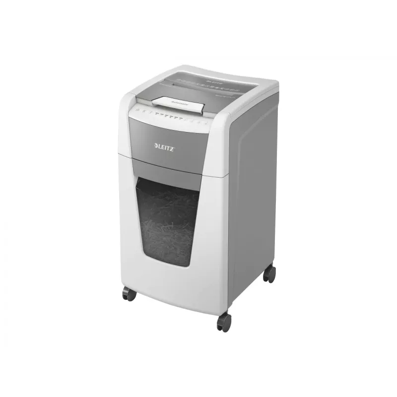 Leitz IQ Autofeed Office 300 automatinis popieriaus smulkintuvas P4, kryžminis smulkinimas, 22 cm, 4 x 30 mm, 60 l, 500 lapų, 55 dB