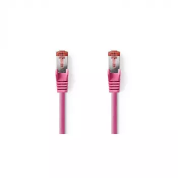 Nedis - Tinklo kabelis - RJ-45 (V) į RJ-45 (V) - 15,0m - SFTP - CAT 6 - Liejinys, Apvalus - rožinis (CCGP85221PK150)