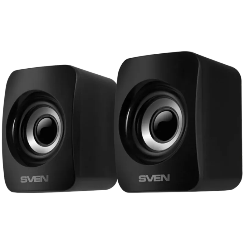 SVEN 130 maitinami per USB (2x3 W); garsumo reguliavimas gale
