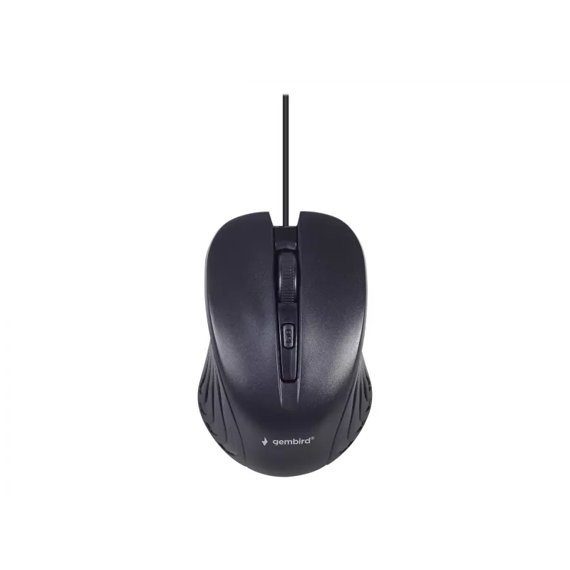 Laidinis pilno dydžio klaviatūra Gembird KBS-UM-04 USB QWERTY US English su pele, juoda, 1,5 m laidas