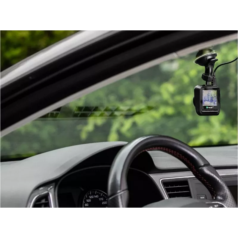 Automobilio vaizdo registratorius Tracer 2.2D FHD TUCANA (G-jutiklis, stovėjimo režimas, judesio detektorius, galinė kamera)