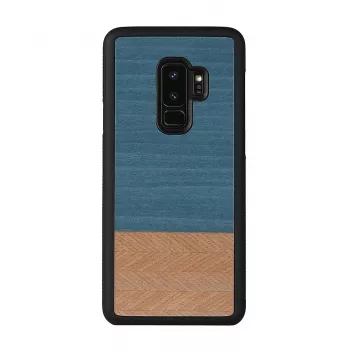 man and wood išmaniojo telefono dėklas Samsung Galaxy S9 Plus – džinsinė juoda
