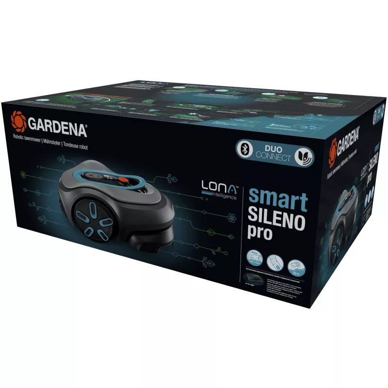 Robotinė vejapjovė Gardena smart SILENO pro baterija 600 m² 16 cm