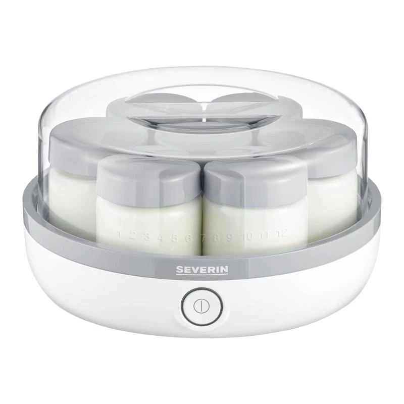 Severin Jogurto Gaminimo Įrenginys 7 vnt. 150 ml baltas JG 3518 (JG 3518)