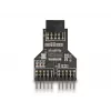 DeLOCK 60045 kabelio lyties keitiklis 9 kontaktų USB 2.0 2 x 9 kontaktų antraštė Juoda
