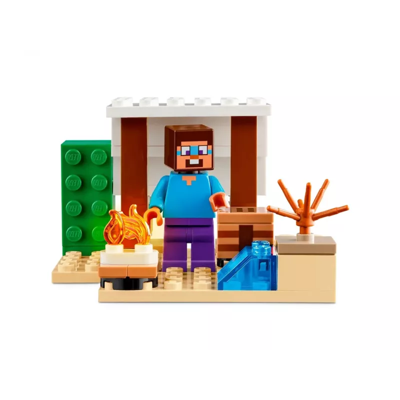 Lego Minecraft 21251 Steve'o dykumos ekspedicijos žaislų biomas komplektas