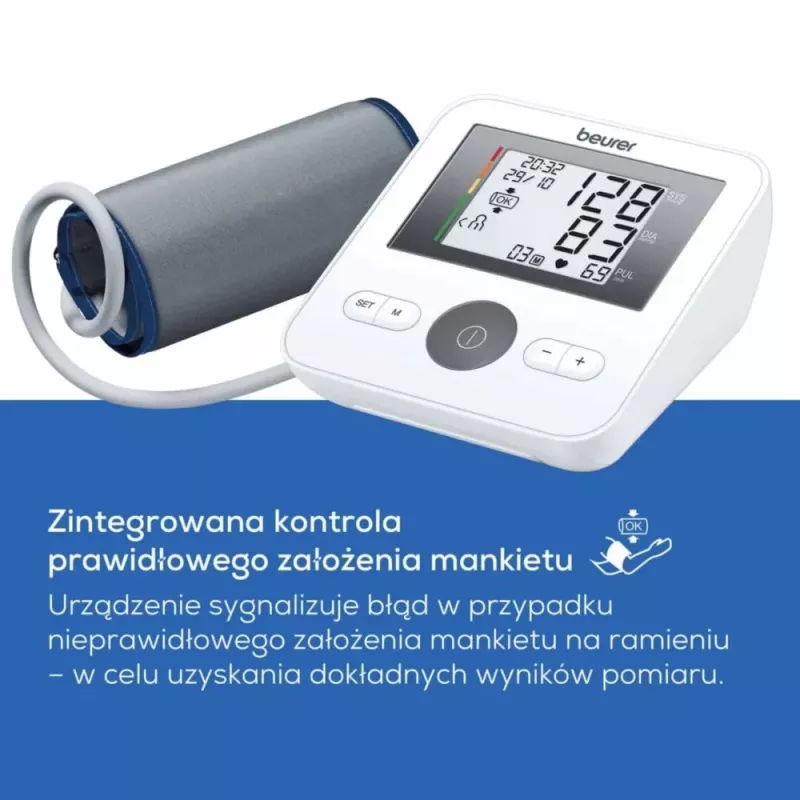Kraujospūdžio matuoklis Beurer BM27 automatinis matavimas su LCD ekranu