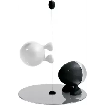 Prieskonių purtyklė Alessi ASG02 BW juoda, nerūdijantis plienas, balta