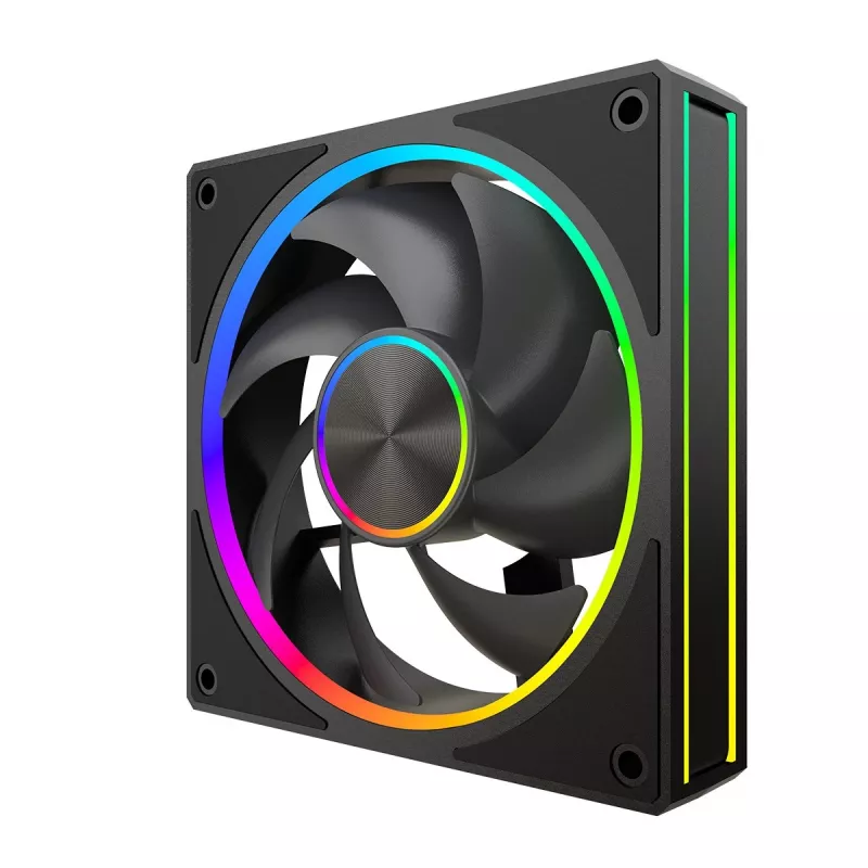 Aušinimo ventiliatorius MODECOM VOLCANO LOOP 120 ARGB, 120 mm, PWM, 400–1400 RPM, juodas