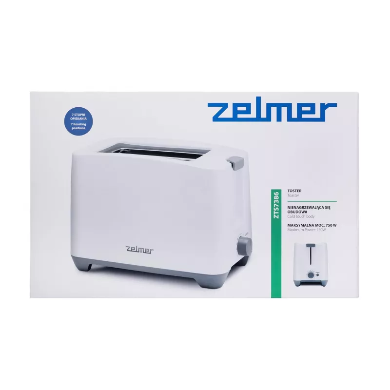 Zelmer ZTS7386 skrudintuvas 2 riekėms 750 W baltas