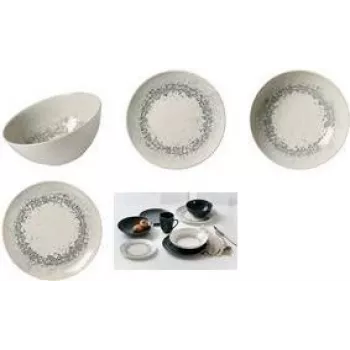 Desertinė lėkštė ritzenhoff & breker Cecina Graphite 205 mm keraminė, tinkama plauti indaplovėje