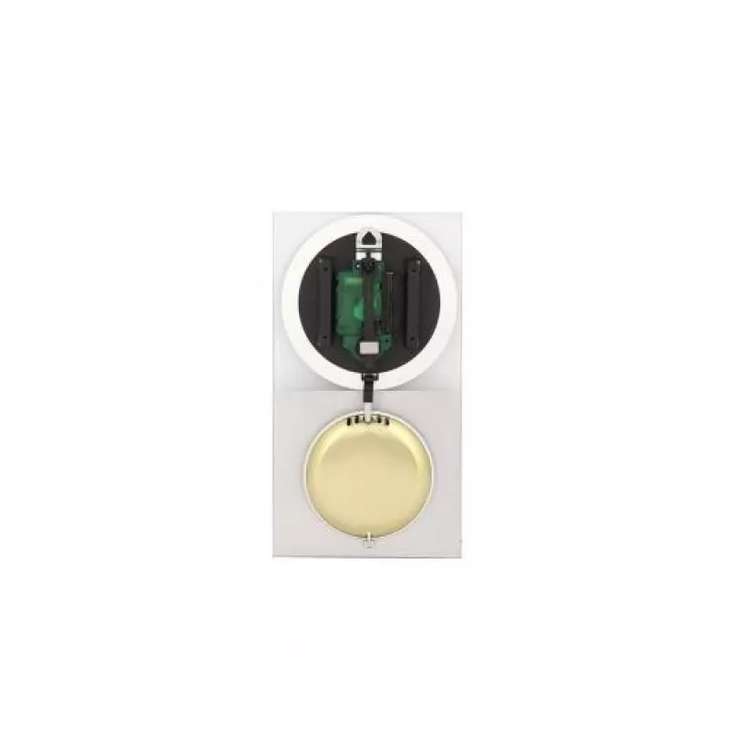 NeXtime klok 3028 OP Laikrodis, 16x30.2 cm, Sieninis, Stiklas, Sidabrinis