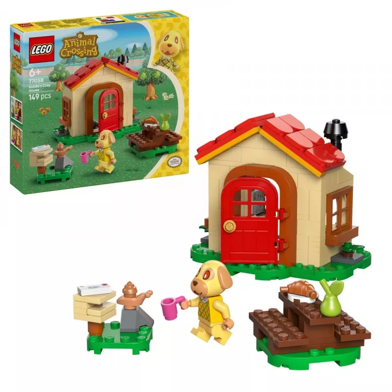 Konstruktorius LEGO Animal Crossing Jaukus namelis 77058, 149 dalys, 1 minifigūrėlė, dydis 120×90×70 mm
