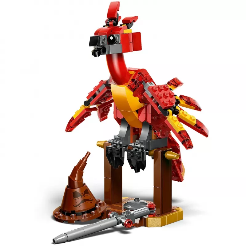 Sukonstruojamas LEGO Fawkes'as – Dumbledore Fenikso modelis 76448, 299 detalės, 160 mm aukštis, amžius 8+