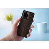 man and wood Galaxy S20 Ultra juodmedžio juodumo telefono dėklas — apsauginis išmaniojo telefono dangtelis