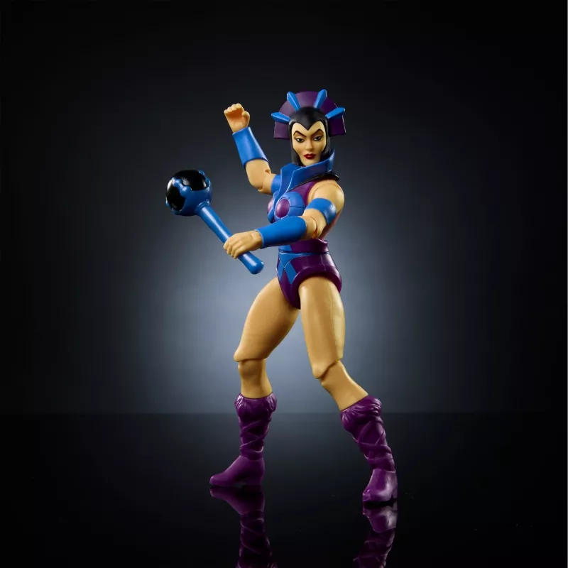 Lankstoma žaislinė figūrėlė MATTEL Masters of the Universe Origins Evil-Lyn – kolekcinė veiksmo figūrėlė, lankstomos jungtys