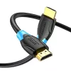 HDMI laidas Vention AACBN 15 m, HDMI tipo A į A, HDMI 2.0, 18 Gbit/s, ARC, paauksuoti kontaktai, juodas