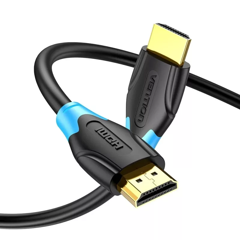 HDMI laidas Vention AACBN 15 m, HDMI tipo A į A, HDMI 2.0, 18 Gbit/s, ARC, paauksuoti kontaktai, juodas