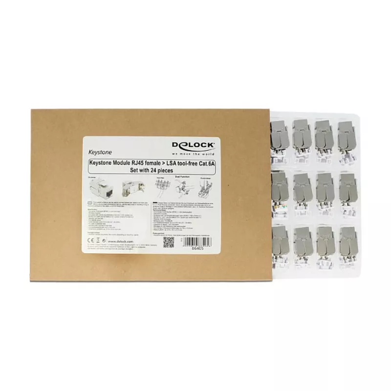 RJ45/LSA Cat.6A DELOCK 86405