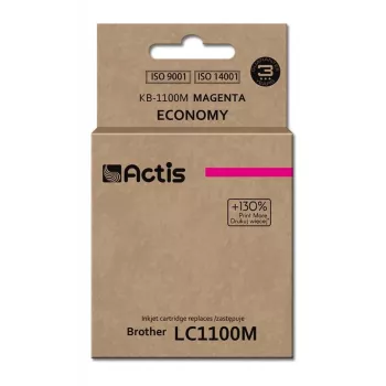 Actis KB-1100M rašalas (pakaitalas Brother LC1100M/980M; Standard; 19 ml; purpurinis)