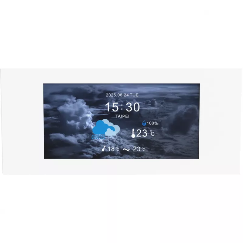 LCD skydelio rinkinys THERMALTAKE View 600 TG Snow 6,0 colio kompiuterio korpusui – ekranas